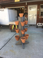 Load image into Gallery viewer, 13 Pot 4 Way Tower in Weathered Gray 
