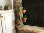 Load image into Gallery viewer, Rustic Sage 4 Pot Tower 
