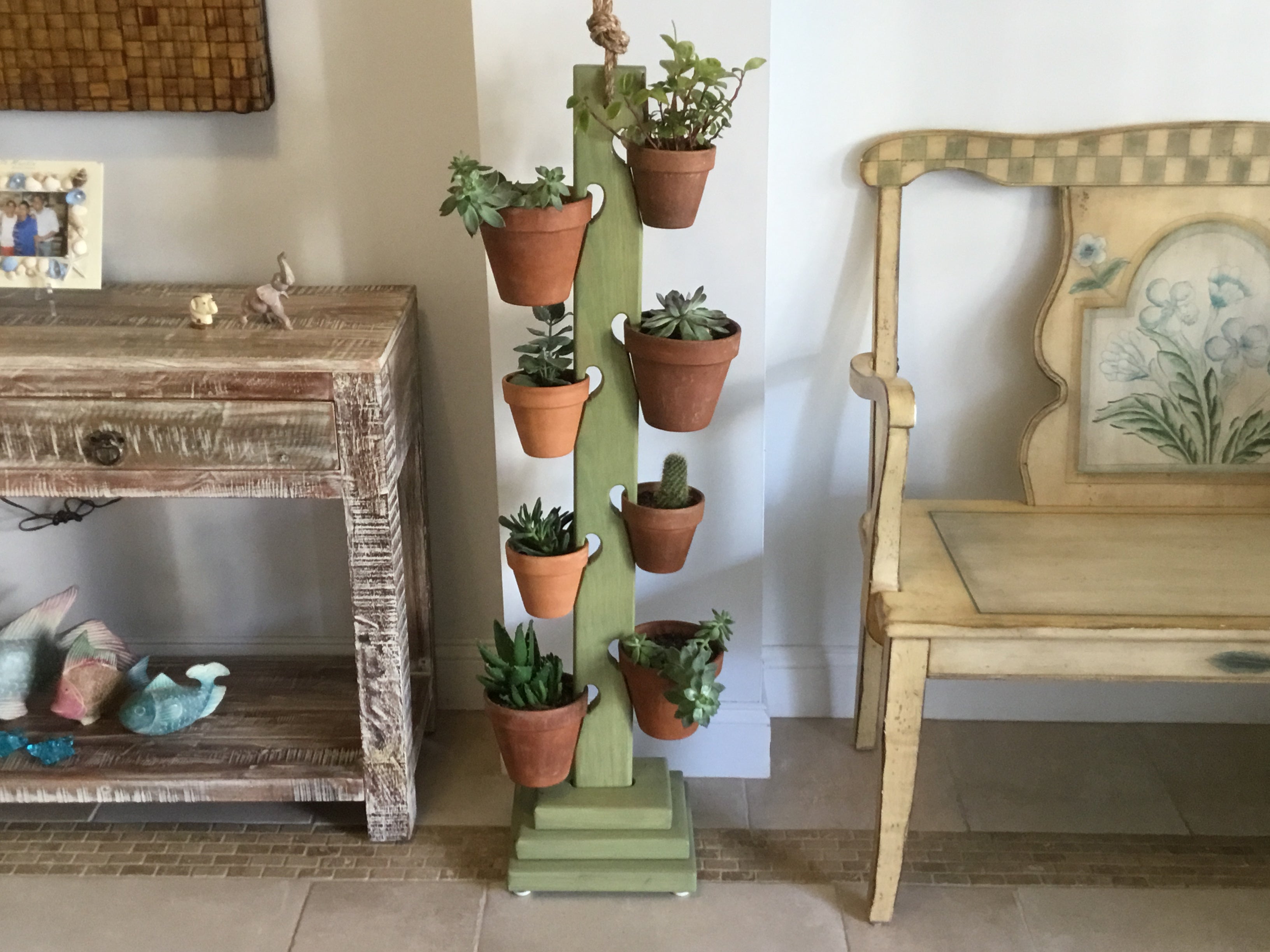 8 Pot Tower in  Rustic Sage 