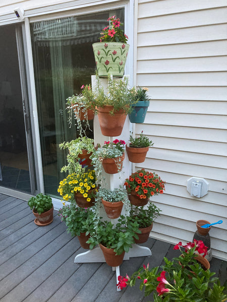 plant pot tower 17 Pot 4 Way Tower
