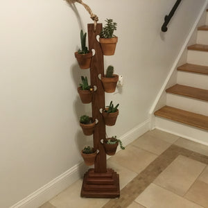 8 Pot Tower in Cordovan Brown 